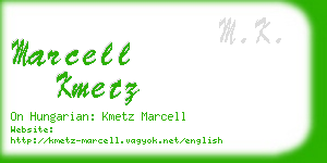 marcell kmetz business card